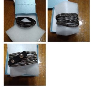 Black Wrap-Star Bracelet TC by Swarovski
